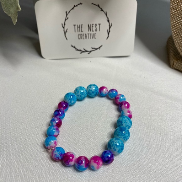 Handmade Glass Beaded Bracelet - Picture 1 of 1